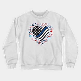 The Thin Blue Line Crewneck Sweatshirt